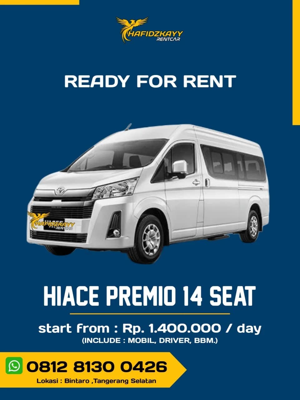 Toyota Hiace Premio 14 Seat foto 1