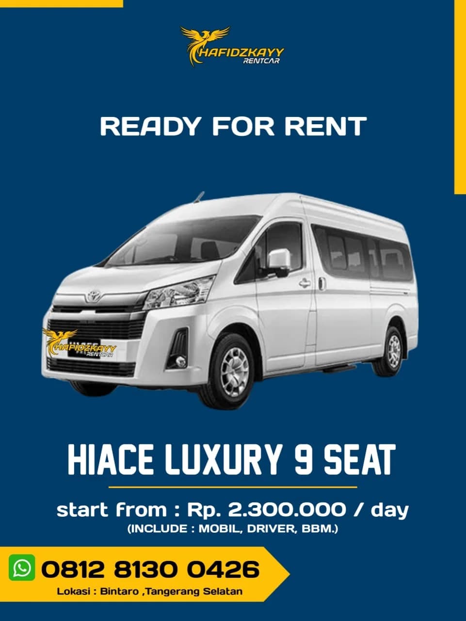 Toyota Hiace Luxury 9 Seat foto 1